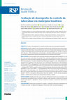 Research paper thumbnail of Avaliação de desempenho do controle da tuberculose em municípios brasileiros