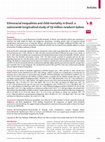 Research paper thumbnail of Ethnoracial inequalities and child mortality in Brazil: a nationwide longitudinal study of 19 million newborn babies