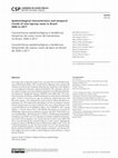 Research paper thumbnail of Epidemiological characteristics and temporal trends of new leprosy cases in Brazil: 2006 to 2017