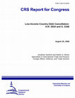 Research paper thumbnail of Low-Income Country Debt Cancellation: H.R. 2634 and S. 2166