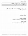 Research paper thumbnail of Developing countries: definitions, concepts and comparisons