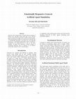 Research paper thumbnail of Emotionally Responsive General Artificial Agent Simulation