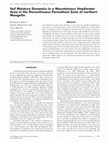 Research paper thumbnail of Soil Moisture Dynamics in a Mountainous Headwater Area in the Discontinuous Permafrost Zone of northern Mongolia