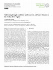 Research paper thumbnail of Addressing drought conditions under current and future climates in the Jordan River region