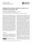 Research paper thumbnail of Modelling the effects of land-use and land-cover change on water availability in the Jordan River region