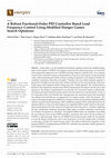 Research paper thumbnail of A Robust Fractional-Order PID Controller Based Load Frequency Control Using Modified Hunger Games Search Optimizer