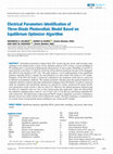 Research paper thumbnail of Electrical Parameters Identification of Three-Diode Photovoltaic Model Based on Equilibrium Optimizer Algorithm