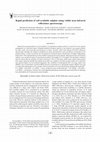 Research paper thumbnail of Rapid prediction of soil available sulphur using visible near-infrared reflectance spectroscopy