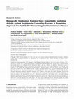 Research paper thumbnail of Biologically Synthesized Peptides Show Remarkable Inhibition Activity against Angiotensin-Converting Enzyme: A Promising Approach for Peptide Development against Autoimmune Diseases