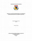 Research paper thumbnail of Análisis de la estructura organizacional de las empresas de comunicaciones móviles en la gerencia de proyectos