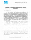 Research paper thumbnail of Editorial: «Feminismos, espacios públicos y ámbitos culturales