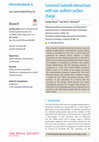 Research paper thumbnail of Screened Coulomb interactions with non-uniform surface charge