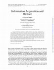 Research paper thumbnail of Information Acquisition and Welfare