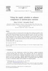 Research paper thumbnail of Tilting the supply schedule to enhance competition in uniform-price auctions