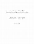 Research paper thumbnail of Supplementary Material for Sequential Contracting with Multiple Principals