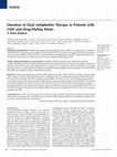 Research paper thumbnail of Duration of Dual Antiplatelet Therapy in Patients with CKD and Drug-Eluting Stents