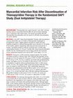 Research paper thumbnail of Myocardial Infarction Risk After Discontinuation of Thienopyridine Therapy in the Randomized DAPT Study (Dual Antiplatelet Therapy)