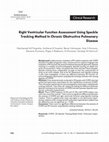 Research paper thumbnail of Right Ventricular Function Assessment Using Speckle Tracking Method In Chronic Obstructive Pulmonary Disease