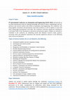 Research paper thumbnail of Call for Papers - 4 th International Conference on Automation and Engineering (AUEN 2025)