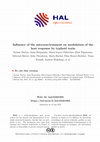 Research paper thumbnail of Influence of the microenvironment on modulation of the host response by typhoid toxin