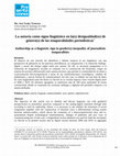 Research paper thumbnail of La autoría como signo lingüístico en la(s) desigualdad(es) de  género(s) de las temporalidades periodísticas