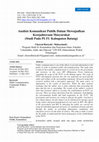 Research paper thumbnail of Analisis Komunikasi Publik Dalam Mewujudkan Kesejahteraan Masyarakat (Studi Pada PLTU Kabupaten Batang