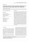 Research paper thumbnail of A numerical model for transient temperature distribution in an aquifer thermal energy storage system with multiple wells