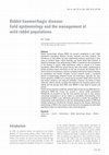 Research paper thumbnail of Rabbit haemorrhagic disease: field epidemiology and the management of wild rabbit populations