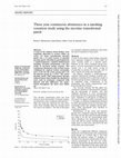 Research paper thumbnail of Three year continuous abstinence in a smoking cessation study using the nicotine transdermal patch