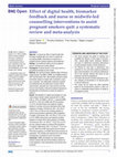 Research paper thumbnail of Effect of digital health, biomarker feedback and nurse or midwife-led counselling interventions to assist pregnant smokers quit: a systematic review and meta-analysis