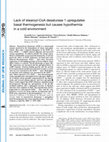 Research paper thumbnail of Lack of stearoyl-CoA desaturase 1 upregulates basal thermogenesis but causes hypothermia in a cold environment