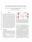 Research paper thumbnail of Adversarial Open Domain Adaption for Sketch-to-Photo Synthesis