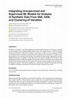 Research paper thumbnail of Integrating Unsupervised and Supervised ML Models for Analysis of Synthetic Data From VAE, GAN, and Clustering of Variables