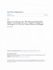 Research paper thumbnail of Marie von Clausewitz: The Woman behind the Making of On War, by Vanya Eftimova Bellinger