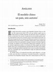 Research paper thumbnail of El modelo chino: un país, seis autores