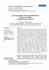 Research paper thumbnail of Penerapan Kode Etik Jurnalistik Portal Fajar.Co.id dalam Pemberitaan COVID-19