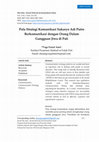 Research paper thumbnail of Pola Strategi Komunikasi Sukaryo Adi Putro Berkomunikasi dengan Orang Dalam Gangguan Jiwa di Kabupaten Pati