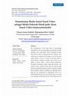 Research paper thumbnail of Pemanfaatan Media Sosial Snack Video Sebagai Media Dakwah (Studi pada Akun Snack Video @najwaainunnabi)