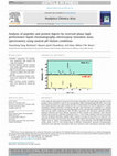 Research paper thumbnail of Analysis of peptides and protein digests by reversed phase high performance liquid chromatography–electrospray ionisation mass spectrometry using neutral pH elution conditions