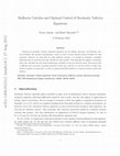 Research paper thumbnail of Malliavin calculus and optimal control of stochastic Volterra equations