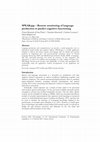 Research paper thumbnail of SPEAKapp – Remote monitoring of language production to predict cognitive functioning