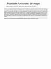 Research paper thumbnail of Propiedades funcionales del vinagre