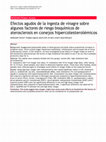 Research paper thumbnail of Efectos agudos de la ingesta de vinagre sobre algunos factores de riesgo bioquímicos de aterosclerosis en conejos hipercolesterolémicos