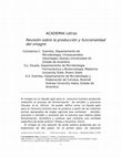 Research paper thumbnail of Revisión sobre la producción y funcionalidad del vinagre