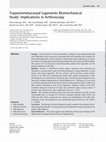 Research paper thumbnail of Trapeziometacarpal Ligaments Biomechanical Study: Implications in Arthroscopy