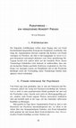 Research paper thumbnail of Paraphrenie – ein vergessenes Konzept Freuds