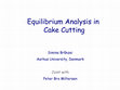 Research paper thumbnail of Equilibrium analysis in cake cutting