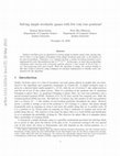 Research paper thumbnail of Solving simple stochastic games with few coin toss positions