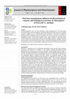 Research paper thumbnail of Nutrient management influenced phytochemical content and biological activities in rhizosphere of broccoli cv. pushpa