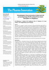 Research paper thumbnail of Morphological characterization of plant growth promoting fungi (PGPF) isolated from maize rhizosphere in Meghalaya